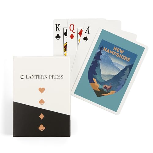 Baraja de cartas Poker Lantern Press New Hampshire