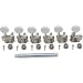 Gotoh Vintage Plastic Oval Knob Tuners Nickel, 6/line