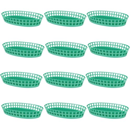 TrueCraftware-Set of 12 Plastic Oval 7-7/8