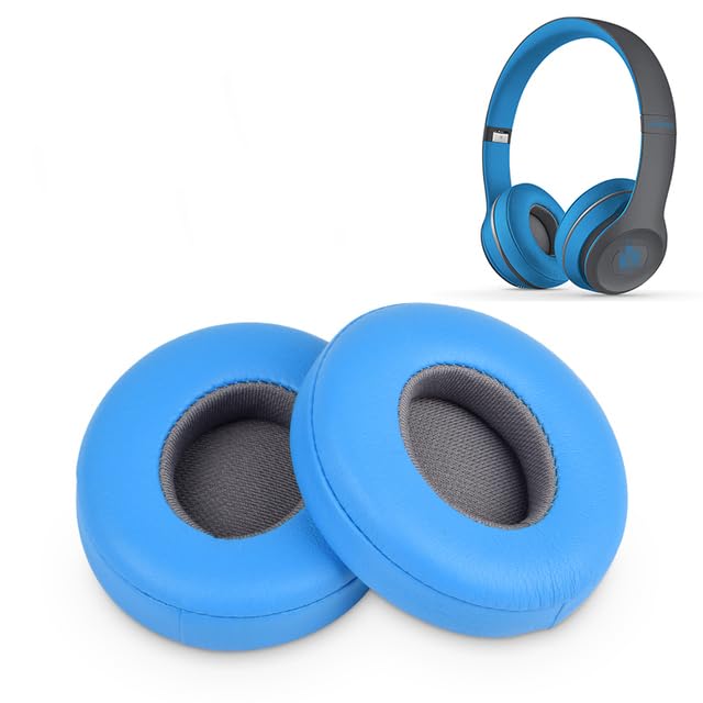 AEsmart - Replacement Ear Pads Cushion for Beats 2.0 3.0 2 3 Wireless Headphone Cover Memorys Foam Earpads Earmuffs Repair Part (Electro blue)