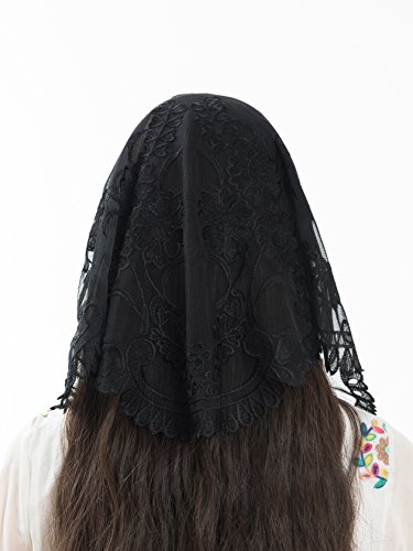 Black Mantillas and Catholic Veils - Beautiful Catholic Chapel Veils, Lace Mantillas and Head Coverings for Mass