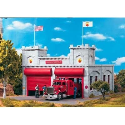 Piko G Scale Model Train Buildings - FIRE Department NO. 6-62242
