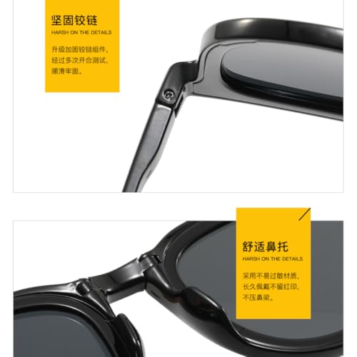Lunettes de soleil pliables protection UV400 vintage pour l'extérieur