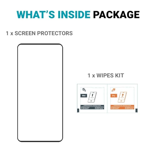 Image of FabeKee Tempered Glass Screen Protector Compatible For Black Cellphone With Edge To Edge Coverage And Easy Installation Kit (Transparent, Samsung Galaxy M56 5G)