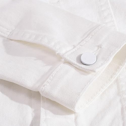 Men's Slim Fit Trendy Cowboy Jacket Casual Classic Motorcycle Jeans Coat Male Classic Motorcycle Denim Jacket3