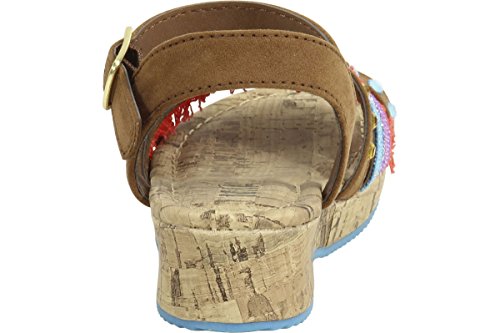 MIA Kids Little Girl's Mylie Cognac Nova Suede Wedge Sandals Shoes Sz:3