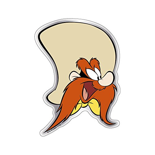 Image of Fan Emblems Yosemite Sam Car Decal, Looney Tunes Domed Chrome Finish Automotive Sticker Badge, Easily Applies to Most Smooth Surfaces - Vehicles, Laptops, Cellphones, Windows, Almost Anything