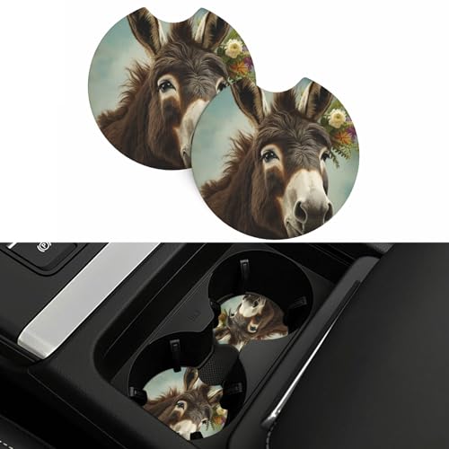 Portavasos para carro de neopreno universal negro 2 piezas miniatura 5