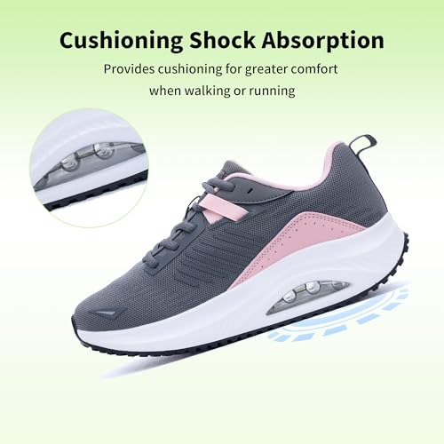 Image of RomenSi Womens Arch Support Walking Shoes Orthotic Fashion Sneakers Tennis Shoes for Plantar Fasciitis Pain Relief US 5.5-11