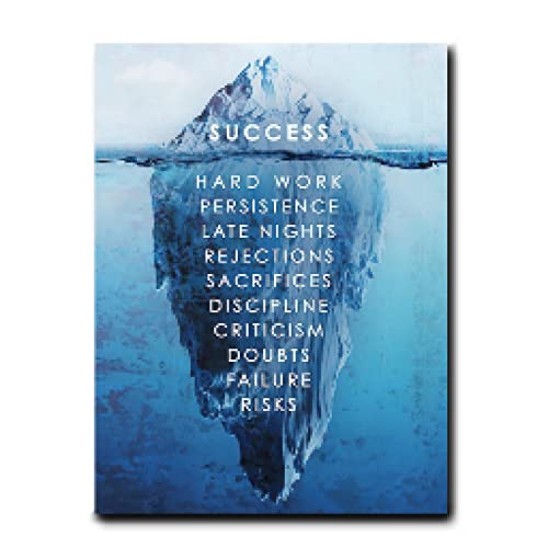 Image pour la maison decoration murale Iceberg toile grand format peinture abstrait