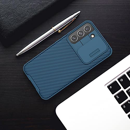 Image of Samsung Galaxy S22 Case with Camera Cover, Full-Body Protective & Slim Fit, Camera Protection Case Only for Samsung Galaxy S22 5G 2022 (Blue)