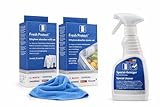 Kit Fresh Protect con Ricarica, Panno Microfibra e Spray Frigo 500 ml. – Filtro Assorbitore Gas Etilene per Frutta e Verdura li Mantiene più a lungo compatibile con Bosch Siemens Neff e altri Marchi