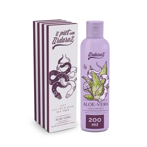 ARDARAZ Gel lubrificante a base d'acqua a effetto Freddo con Aloe Vera e Acido Ialuronico. 2 in 1 Gel per massaggio corpo e lubrificante. 200 ml