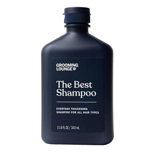 Grooming Lounge The Best Shampoo - Lavado de cabello para hombre para aclarar el cuero cabelludo, control de encrespamiento, promueve la longitud y Grooming Lounge The Best Shampoo - Lavado de cabello para hombre para aclarar el cuero cabelludo, control de encrespamiento, promueve la longitud y