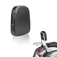 Leder-Rückenlehnenpolster, PSLER Universal Motorrad Sissy Bar Gepäckträger Rückenlehne Pad, Beifahrer-Rückenlehnenpolster Geeignet für die Meisten Motorradmodelle(Typ B)