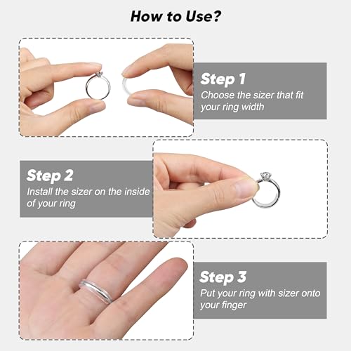 ring size adjuster for loose rings for any rings ring size reducer spacer ring guard