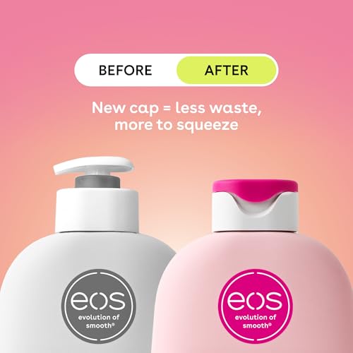 Image of eos Shea Better Body Lotion Jasmine Peach, 24-Hour Moisture Skin Care, Lightweight & Non-Greasy, Natural Shea, Vegan, 16 fl oz (Pack of 3)