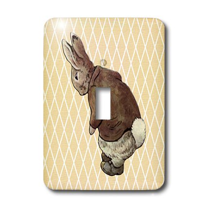 Interruptor de botón de Peter Rabbit en diseño vintage 3dRose lsp_79403_1 3