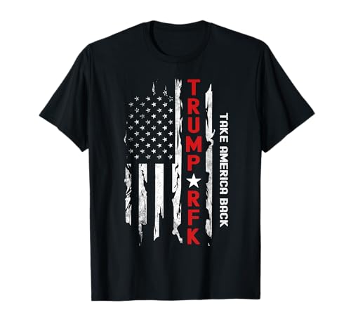 Trump RFK JR 2024 Take America Back Drapeau américain patriotique T-Shirt
