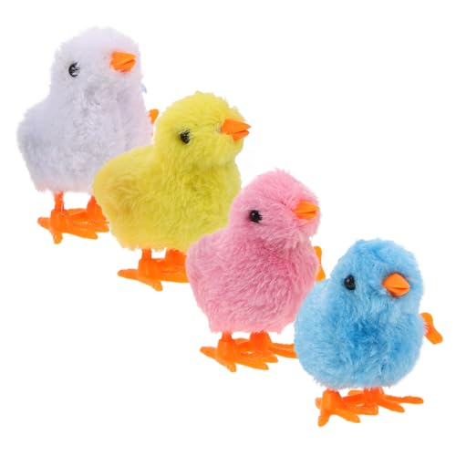 JOINPAYA 4 Piezas De Juguete De Simulación De Pollito Juguete Interactivo De Peluche Juguete De Gallina Ponedora Pollo De Juguete Pollo De Juguete Pollo Chillón Pollo Realista