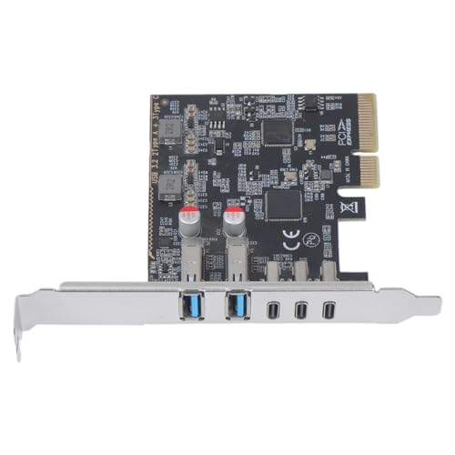 Carte PCIE USB 3.2 Gen 2 double puce ASM2142 VL822 à 5 ports haute vitesse