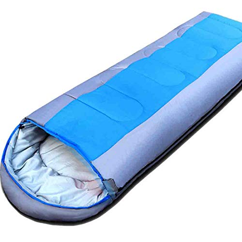 Verus Slaapzak, compacte envelop slaapzak voor kamperen, ultralichte slaapzak mama slaapzak comfort met compressiezak, waterdicht, warme winter 3seizoen slaapzak (blauw)