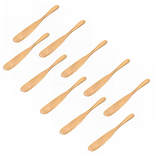 M2cbridge Set of 10 Handmade Butter Jelly Spreader Cheese Knife (Wood)