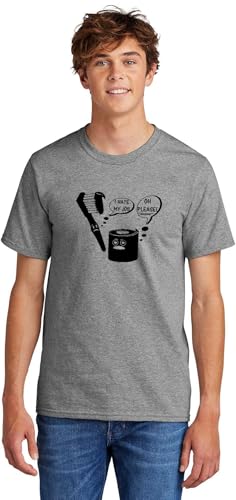 Image of I Hate My Job Toothbrush Toilet Paper Funny Top Toothbrush Toilet Paper Humor Graphic Cotton Tee Adult Youth Tall Men Women
