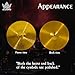 Hi Hat Cymbals, High Hats Cymbal Pair, 13 inch Mini Symbol Set (2 PCS, Gold)