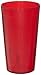 Cambro 1200P156 12.6 -Ounce Capacity 2-15/16-Inch Diameter by 5-3/16-Inch Height Ruby Red Plastic Colorware Tumbler (Case of 12)