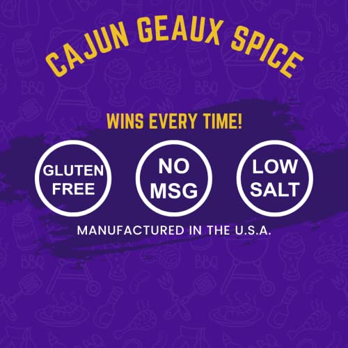 Marty’s Jackpot Cajun Geaux Spice -All Purpose Spice, Perfect For Crawfish, Crab & Shrimp, Salmon, All Seafood Boils - Low Salt, Gluten-Free, No Msg Seasoning - Hot & Spicy Peppers, Garlic, Onion Blend - 16 Oz Shaker #TOP3