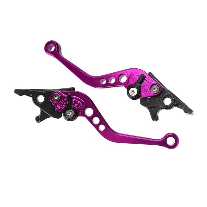 Levier en alliage pour moto avec finition de poignée violette