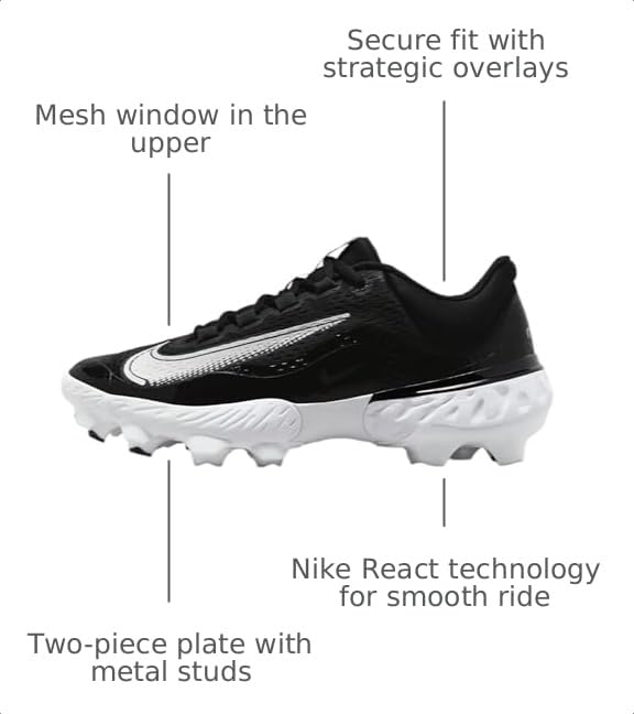 Image of Nike Men's Alpha Huarache Elite 4 Baseball Cleats