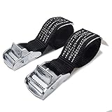 KJE 1500 lbs 1' x 3' Tie Down Straps, 2 Pack Adjustable Lashing Straps Ratchet Straps Heavy Duty...