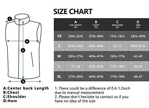 Little Donkey Andy LDA614BK03 Women'S Lightweight Puffer Vest, Warm Outdoor Sleeveless Jacket thumb #6