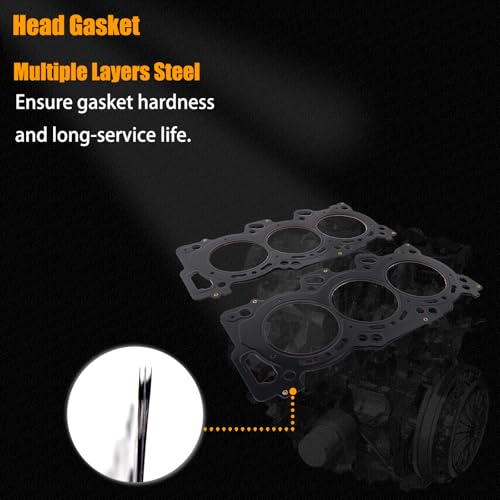 Image of Auceramic Engine Cylinder Head Gasket Set Fit for 1998-2004 Isuzu Rodeo Rodeo Sporta Axiom Trooper II Vehicross Migo Honda Passport Acura SLX 3.2L 3.5L 6VE1 6VD1