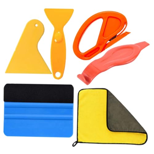Uonlytech Kit De 12 Herramientas Para Envolver Películas De Automóviles Herramientas Para Aplicar Papel Tapiz Kit De Herrajes Para Escobilla De Goma Para Papel Tapiz Despegable Y Adherible