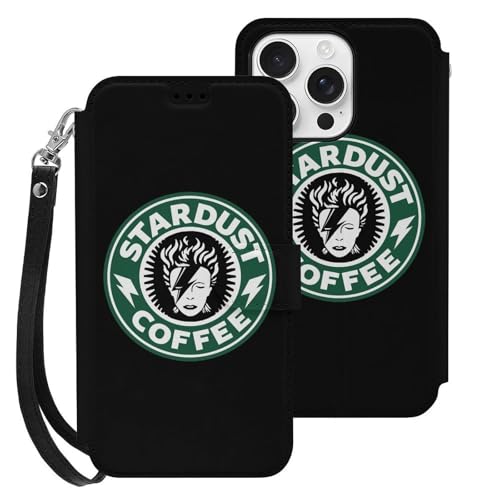 iPhone 16 Pro用 ケース 手帳型 David Bowie デビッド デヴィッド ボウイ コーヒー Iphone16用カバー アイフォン16 用 ケース スマホケース おしゃれ 人気 財布型 PUレザー 携帯カバー カード収納 スタンド機能