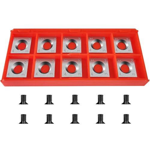 Square Carbide Inserts for Woodturning 10pcs Screws