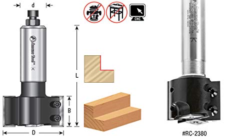 a.m.a handiworks　HD Amana Tool – Haste 3/4 Diâmetro de 60 mm de diâmetro (RC-2383