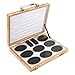 16Pcs Basalt Hot Stones Set Hot Rocks Massage Stones Kit with Heater Box for Body Massage (Include Hot Stone,16Pcs)