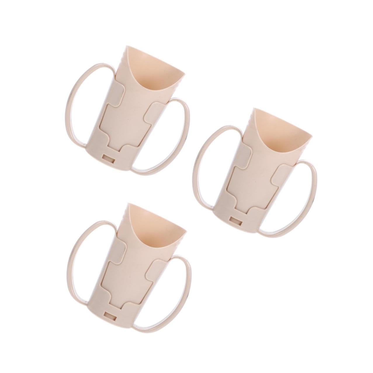 3 Piezas Taza de Cuidado para Adultos Mayores con Doble Asa Ergonómica Inclinado Antiaspiración Taza Adaptativa para Hospital y Rehabilitación Diseño Seguro y Cómodo para