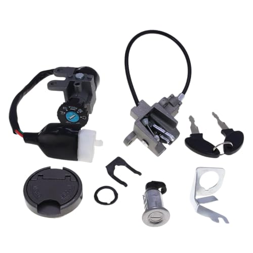 AsrMyjcx Juego de cerraduras de llave para interruptor de encendido de scooters, accesorios compatibles con accesorios Gy6