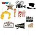Paper Movie Night Photo Stick Props