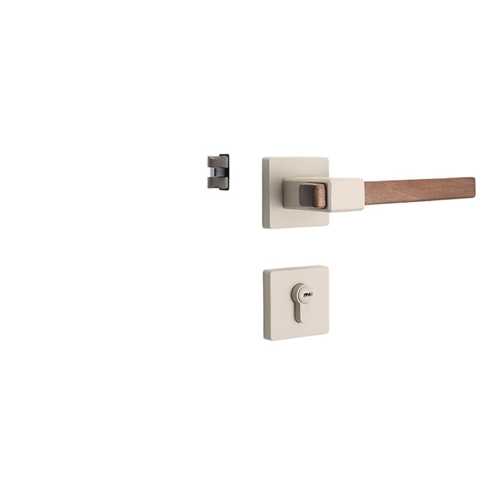 BSAXITHZB 1 Set of zinc Alloy Door Lock Indoor Bedroom Silent Household Hardware Accessories Including Key(100 * 40 * 8MM_72MM)