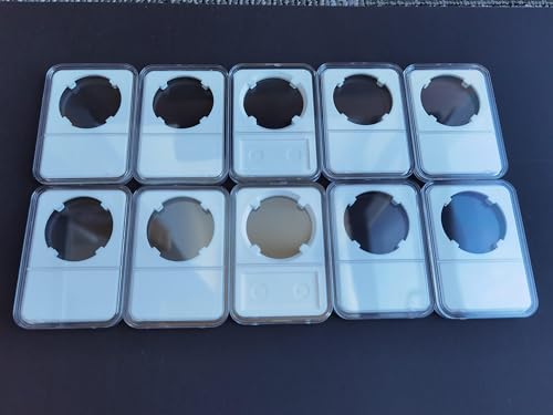 30 piezas Caja para Monedas de 34mm TEAMWILL miniatura 4
