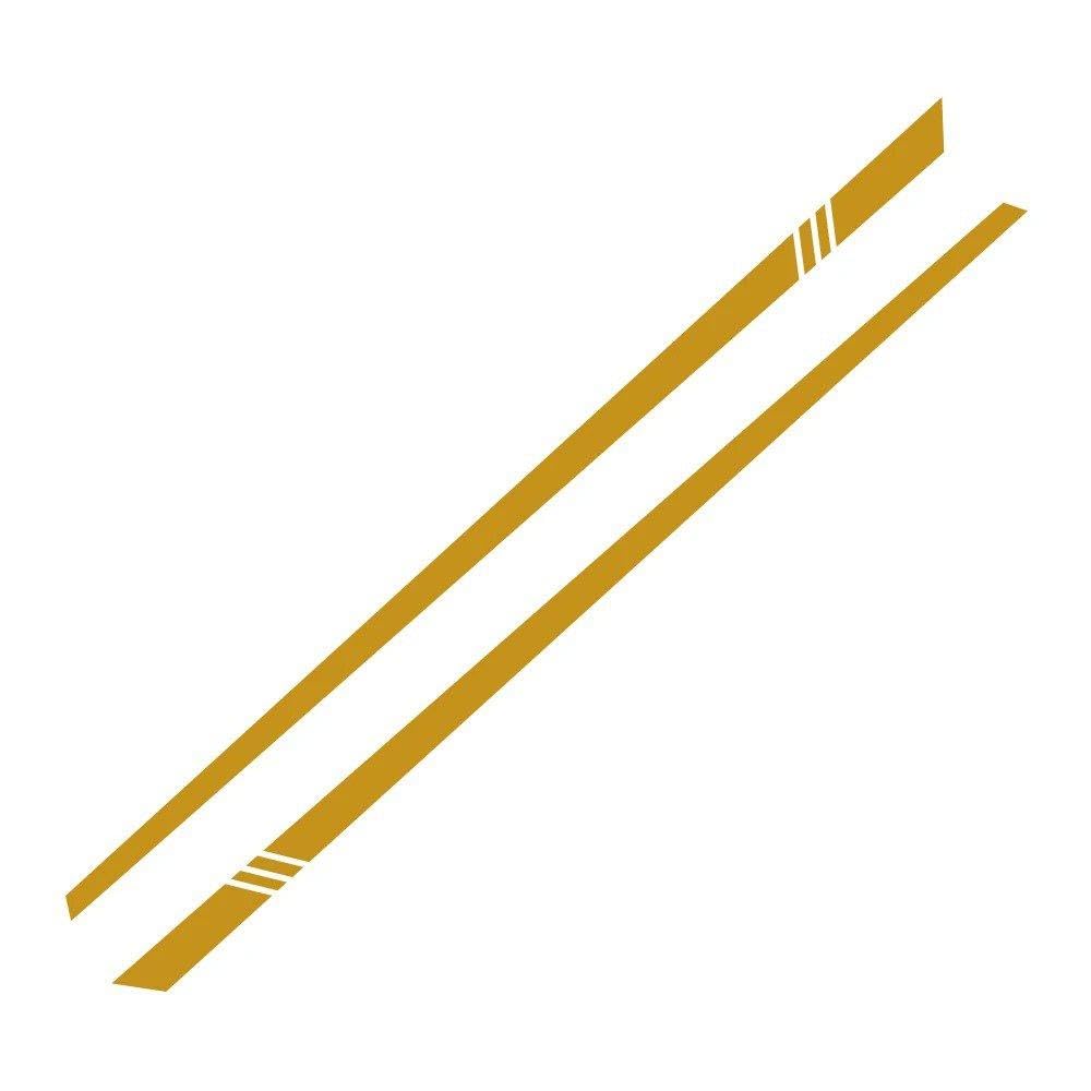 Car Vinyl Stickers Auto Decal Tuning Accessories(Matt Gold)