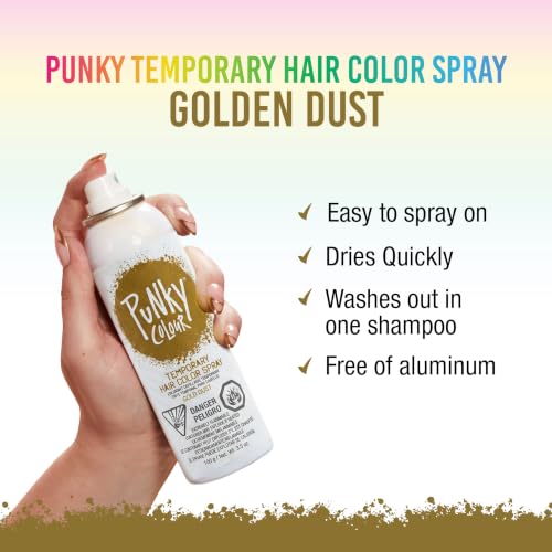 Spray Tinte Temporal Punky Gold Dust 3.5 oz miniatura 2