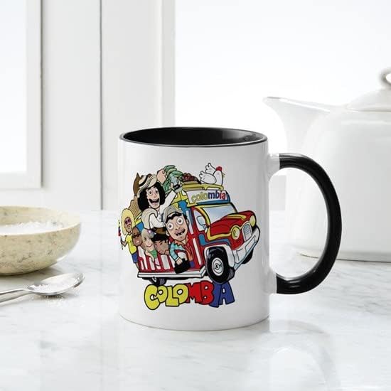 Miniatura 6 de CafePress Colombian Chiva Mug Taza de café de cerámica de 11 oz (11.0 fl oz)