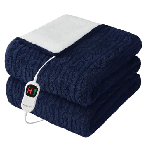 Image of Homemate Heated Electric Blanket Twin 62 inchx84 inch Heating Throw Blanket